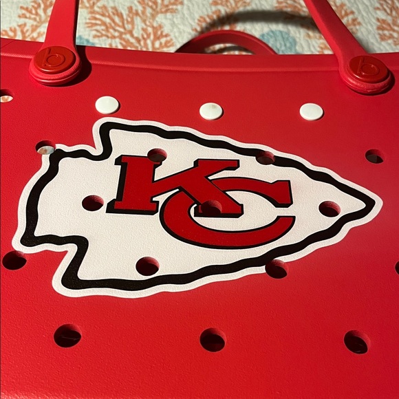 Red NFL Kansas City Chiefs Bogg Bag! Large Bogg Bag! Brand new! - Picture 7 of 8